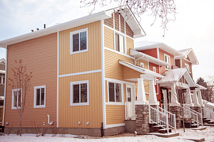 individualized-townhomes-exterior-inglewood exterior urban sky townhome in winter